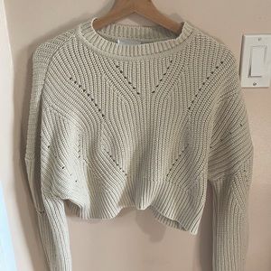 Cream crop knitted top from Seven sisters